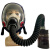 晋广源 CF02全面罩自吸过滤式防毒面具 02球形面罩黑色+配3号滤毒罐+导气管