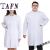 TAFN医院专用实验服白大褂短袖工作服特长袖男医生护士工装 女士厚款长袖 3XL (男190-210斤 女150-165斤)