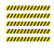 昊鹰 一米线地贴警示标贴排队线地面加厚防水贴线外提示地贴10*100cm黄黑条纹（5条装）