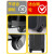 恩宝乐行李箱轮子硅胶保护套橡胶套万向轮加厚旅行箱拉杆脚轮箱配件 黑色8个装轮子外径5-7.5cm通用