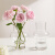 苏墨奶油风玻璃花瓶摆件客厅插花透明水养高级感ins装饰网红小众花瓶 185风灯（白瓷）