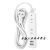 精选好货德国进口品质迷你插座USB插排带线小接线板手机充电 0.5米白色延长线一插位