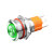 蓝波10A大电流金属按钮开关16/19mm常开带灯环形电源符号1NO红色发光 16mm自复-环形绿色发光 9-24V