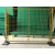 适用工厂可移动车间隔离网仓库围栏快递分拣网区域防护隔断护栏铁丝网 1.5米高*2米宽/套一网一柱一座