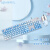 罗技（G）官网K845有线机械键盘办公游戏G502电竞游戏鼠标套装办公国行 k845樱花粉+g502-se粉色贴 茶轴游戏办公兼用