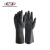 丁腈防化手套 防化耐油耐酸碱劳保手套 48-L400K 1副  黑色 XL