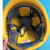 麦锐欧 国标玻璃钢安全帽 ABS安全帽 黄色