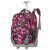 威盛达拉杆书包中小学生男女大容量双肩背包初中生背包可背可拉 迷彩玫红 18英寸 可登机
