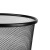 庄太太【黑色大号】铁艺垃圾桶铁网纸篓办公室镂空黑色铁丝网无盖垃圾桶