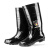 安美尚（ams) 工业雨鞋  PVC塑胶 防水防滑  黑色  1双  雨鞋-不加棉 43码