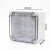 室外防水盒IP67户外防水接线盒透明盖ABS塑料密封盒防水箱 仪表盒定制 125*125*100
