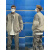 JYZE美式复古针织棒球服男春秋季上衣外套韩版设计感潮牌夹克外套 灰色 m