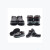 飞鹤安全鞋 FH16-0305 凉鞋耐油耐酸碱耐磨耐折防滑 舒适柔软凉爽 （定制） 黑色 35