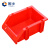 固乡 组合式零件盒 塑料元件盒 螺丝盒货架分类收纳盒 斜口盒红色R1号180x125X75MM型号QL-XKH-RX1