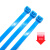 8x400mm工业国标尼龙扎带新光束线带实宽7.6毫米长度40100条厘米 蓝色 100条