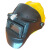 安全帽电焊面罩带风扇灯自动变光真彩夏季氩弧焊头戴式全脸防护 安全帽自动变光补光灯款