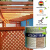 户外防腐木油透明木器漆桐油清漆凯基YT186耐候木蜡油 2.5升 土棕色