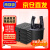 南袋袋  手提式垃圾袋黑色背心款塑料袋【32*50cm100只/3.5丝】NDD-01