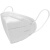 仁聚益口罩透气防护一次性白色防工业粉尘面罩防口水雾霾囗罩 白色-50个-熔喷布