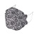 紫羲ZXFH.NET韩版鱼嘴一次性防护口罩 水刺布鱼鳞印花成人 儿童口罩 蕾丝蓝花 均码10个装