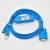 适用AB罗克韦尔全系列PLC编程电缆数据下载线USB-1761-1747-CP3+ 蓝色