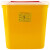 利器盒一次性锐器盒黄色废弃盒加厚医院诊所针头盒圆形方 方形10升(50个/件)