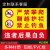 鱼塘警示牌水深危险请勿靠近警示牌防溺水提示牌水库请勿靠近禁止 HL1006(pvc材质) 30x40cm