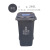 垃圾分类垃圾桶50升干湿垃圾环卫带轮带盖大码小区户外垃圾桶 100L黑色带轮带盖上海款  干垃圾