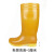 正耐利高筒雨鞋男 石板材工厂工矿劳保雨靴 加厚牛筋底耐磨水鞋 黄色 9.5相当于39码