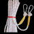 安全绳户外作业绳家用耐磨防护登山家用救援绳钢丝绳防坠落绳 14毫米钢丝芯15米带双钩