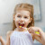 珂宜儿童三面牙刷3d软毛1-12岁宝宝刷牙神器U型乳牙训练磨圆刷毛 细丝万毛（黄色） 2-6岁 1支