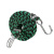 京棣工品 牛筋绳 橡皮筋绳 弹力捆绑绳 捆绑带钩绳 3cm×2m 绿黑 