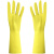 牛筋乳胶橡胶手套 加厚工业耐酸碱家务洗衣防水胶皮手套 加厚牛筋  5双(多多惠) L