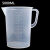 洗士多 量杯3L PP塑料厨房烘焙水杯 大号耐高温牛奶刻度杯 单位：个