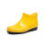 男大码短筒雨鞋低帮雨靴胶鞋厨房洗车水鞋通识塑料轮子艺术花灯 黄色晴雨鞋 36