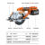 伯尔特无刷扁担锯 5.5寸充电式电圆锯手提木工圆盘锯切割机可用电池 5.5寸电锯裸机  无电池