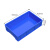 京顿 周转箱塑料箱加厚工具零件收纳箱物料盒蓝色整理箱塑胶箱筐子650*410*155mm 