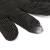 盛世浩瀚加厚5级钢丝防割手套多用途防身手套加强型均码黑白色 黑色 3双装