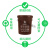 上海垃圾分类垃圾桶大号干垃圾湿垃圾户外圆形咖啡色棕色厨房物业 棕色60升湿垃圾有盖