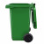 鲁识大号户外垃圾桶物业环卫分类桶果皮箱 100L草绿厨余垃圾