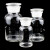 海斯迪克 HKCL-261 玻璃广口试剂瓶 加厚密封磨砂大口样品瓶 透明1000ml 