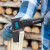 嘉丁拿（GARDENA）德国进口斧头园艺户外伐木开山劈柴斧子 多功能高碳钢双刃斧 8714型号