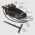 无接缝滑触线集电器3级4级60A/滑线/导电器/受电器/滑块/碳刷 单极150A（黑色）