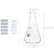 三角烧瓶 锥形瓶250ml 加厚耐高温 实验室摇瓶500ml GG17 化验室 1000ml 50 1000ml