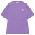 定制陈伟霆CANOTWAIT 纯棉经典LOGO多色圆领短袖T恤 紫色 L （180/100A）