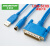 下载线 FX/A系列通用通讯线USB-SC09 【隔离蓝】光电隔离+在线监控 3 米+镀金工艺接口