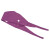 稳斯坦 W267 纯色手术帽包头巾钉加扣口腔医生帽护士帽子工作帽 紫色