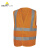 代尔塔 404015 荧光可视工作服美标马甲款橙色L码