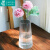 墨斗鱼玻璃条纹花瓶1816田园家居摆件现代简约插花花器餐厅桌面装饰花瓶