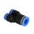 气管塑料快速插接头Y型三通变径PNY10-8/6-4/8-6/12-8 PW12-10 蓝色PNY8-6